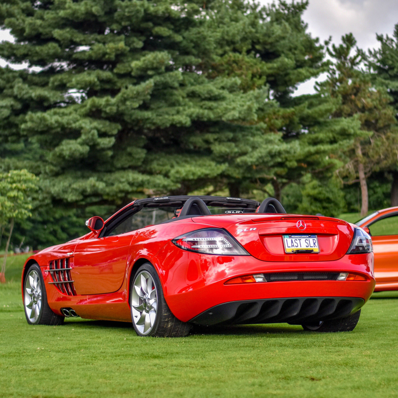 And the final production SLR, painted in Ferrari’s Rosso Corsa